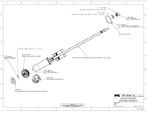 40mm Part Information Bike Tech Help Center FOX