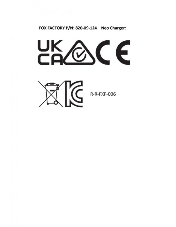 Neo Certification Information | Bike Tech Help Center | FOX